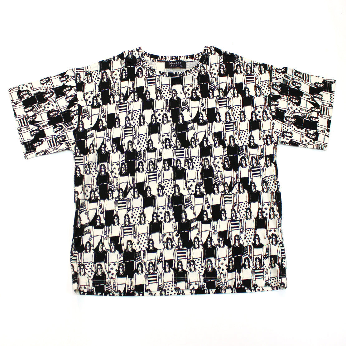 モダンアンテナ【Tシャツ】7women / モノクロ 送料無料 - Arts Clothes